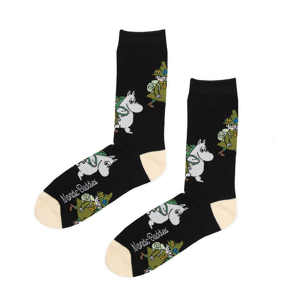 Snufkin & Moomintroll's Trip Socks 40-45 - The Official Moomin Shop