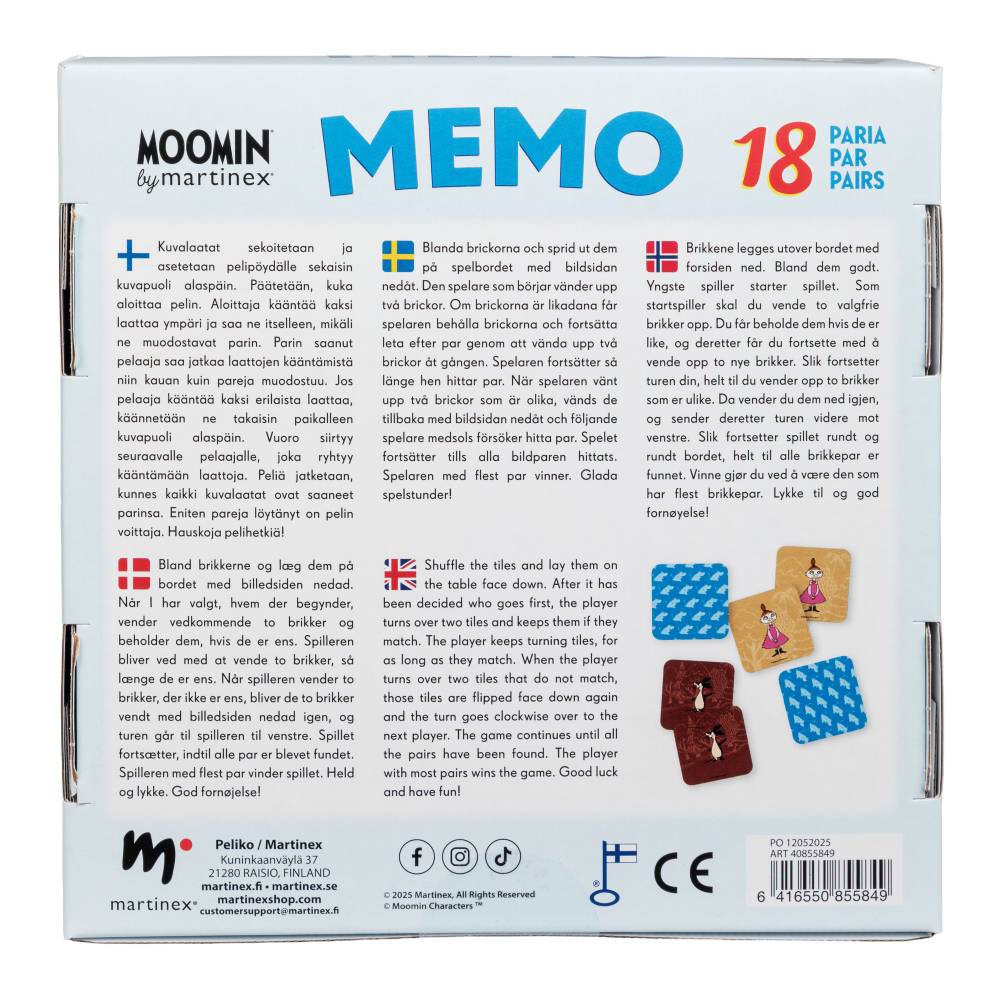 Moomin Memo Game - The Official Moomin Shop