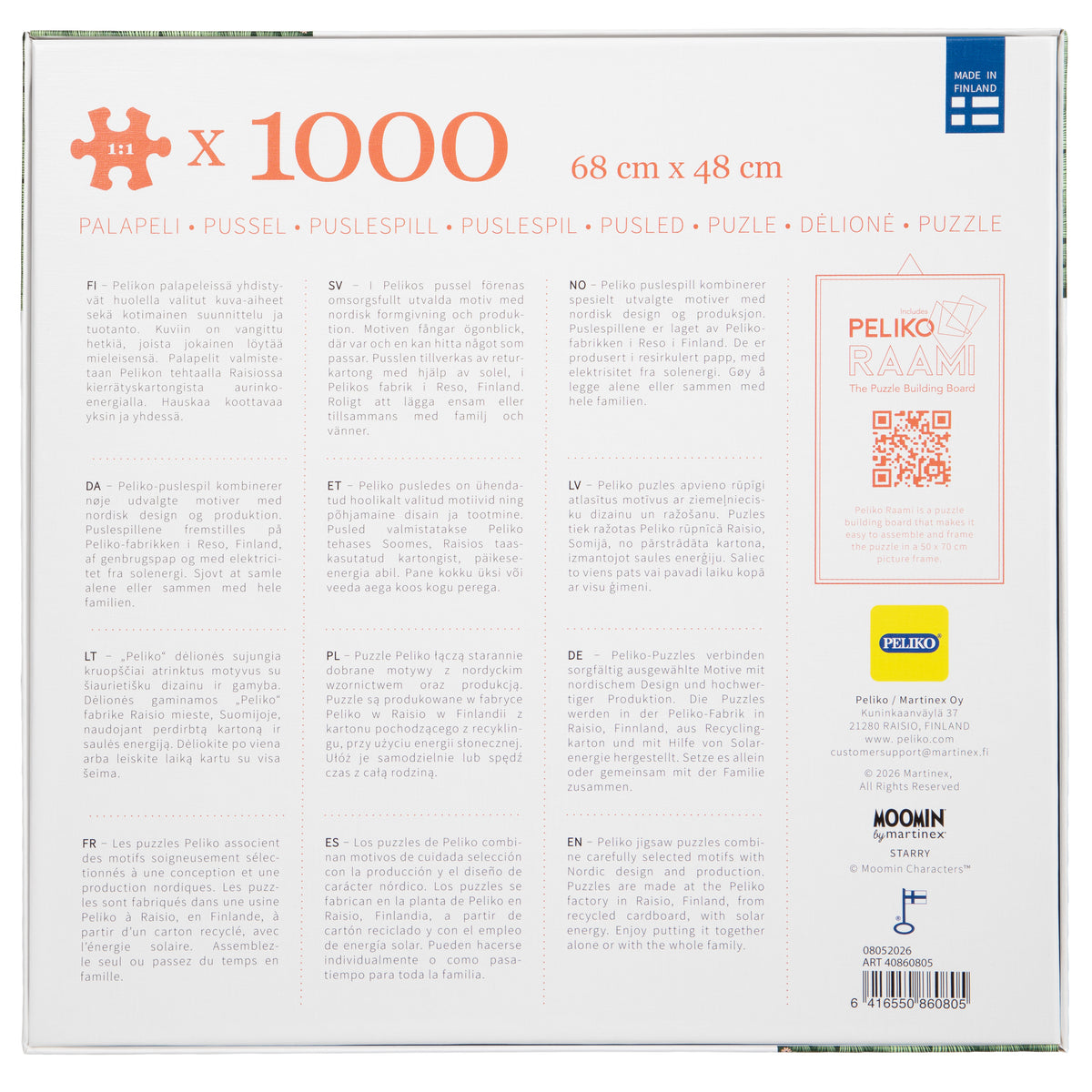 Moomin Starry Puzzle 1000pcs - The Official Moomin Shop