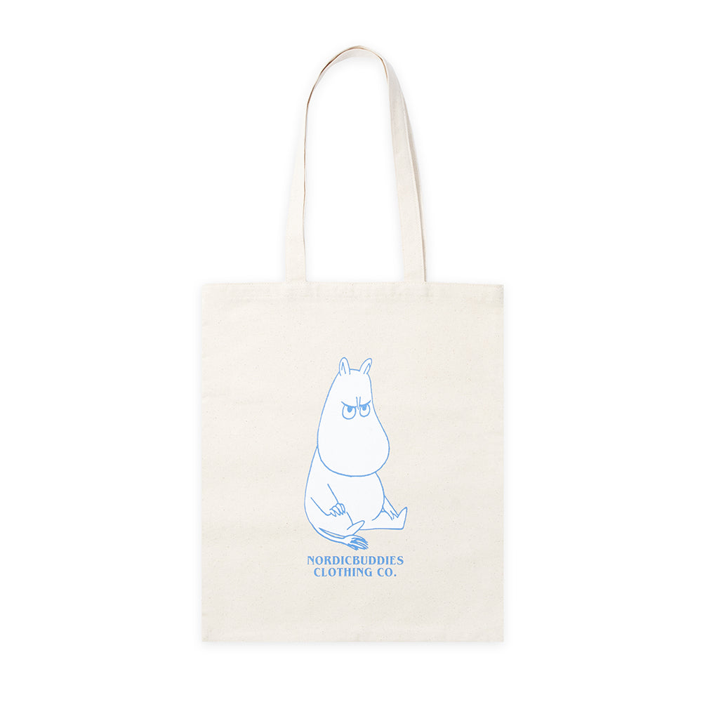 Moomintroll Angry Tote Bag Beige - The Official Moomin Shop
