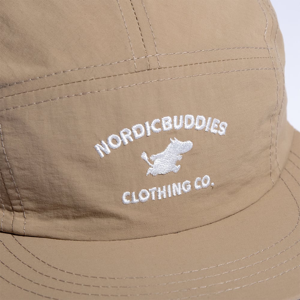 Moomintroll Classics 5-panel Nylon Cap Beige - Nordicbuddies - The Official Moomin Shop
