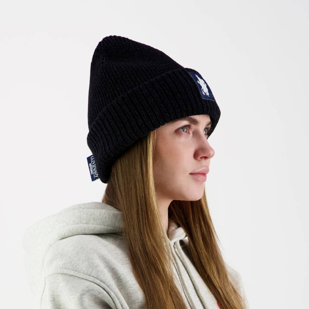 Moomintroll Reflecting Beanie Black - The Official Moomin Shop