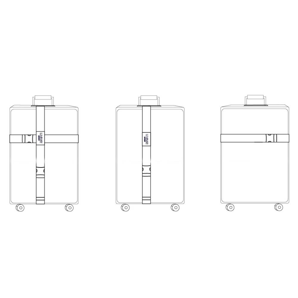 Moomin Fishing Reflecting Luggage Strap Red - The Official Moomin Shop