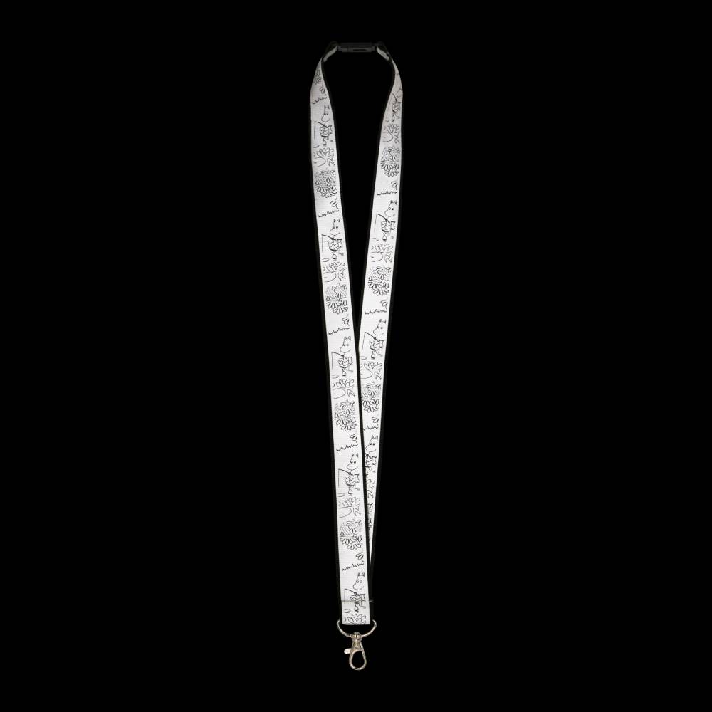 Moomin Fishing Reflecting Keychain Necklace Black - The Official Moomin Shop