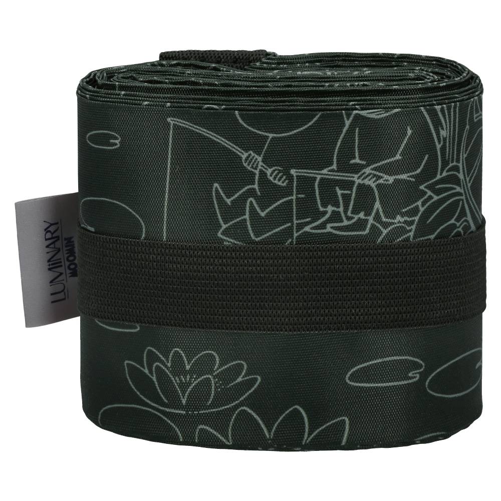 Moomin Fishing Reflecting Folding Bag Black - The Official Moomin Shop