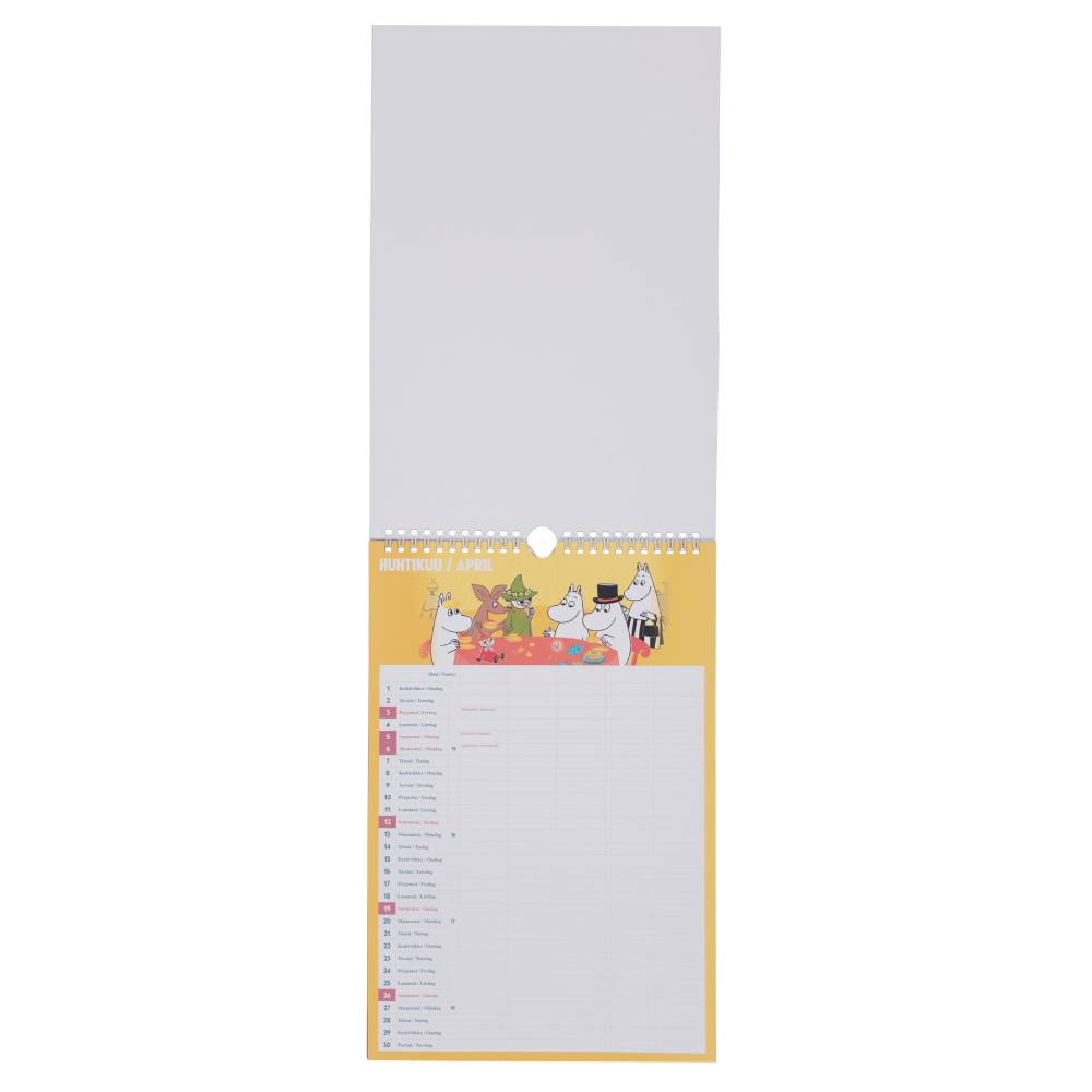 Moomin Family Wall Calendar 2027 FIN/SWE - The Official Moomin Shop