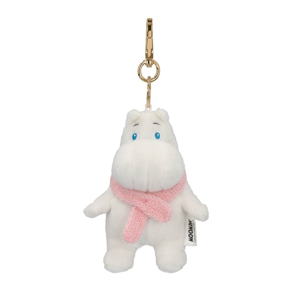 Moomintroll Pink Ribbon Keyring - The Official Moomin Shop