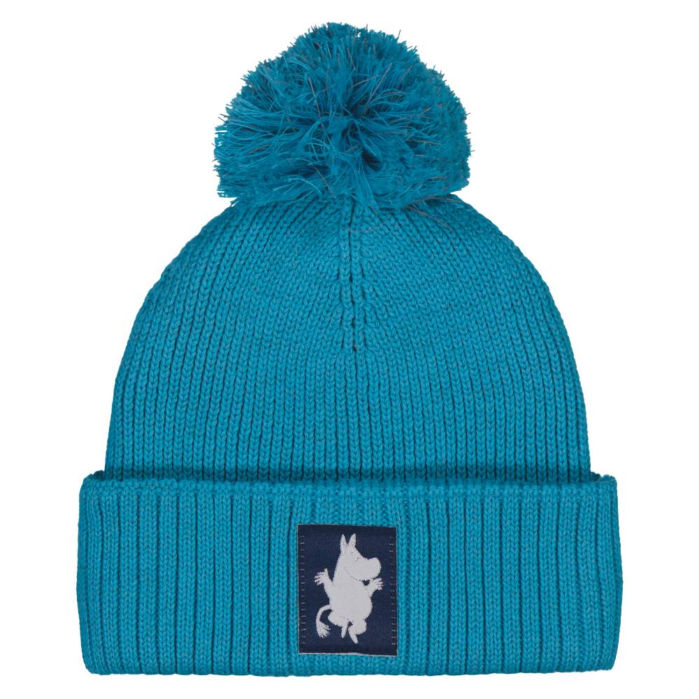 Moomintroll Reflecting Pompom Beanie Turquoise - The Official Moomin Shop