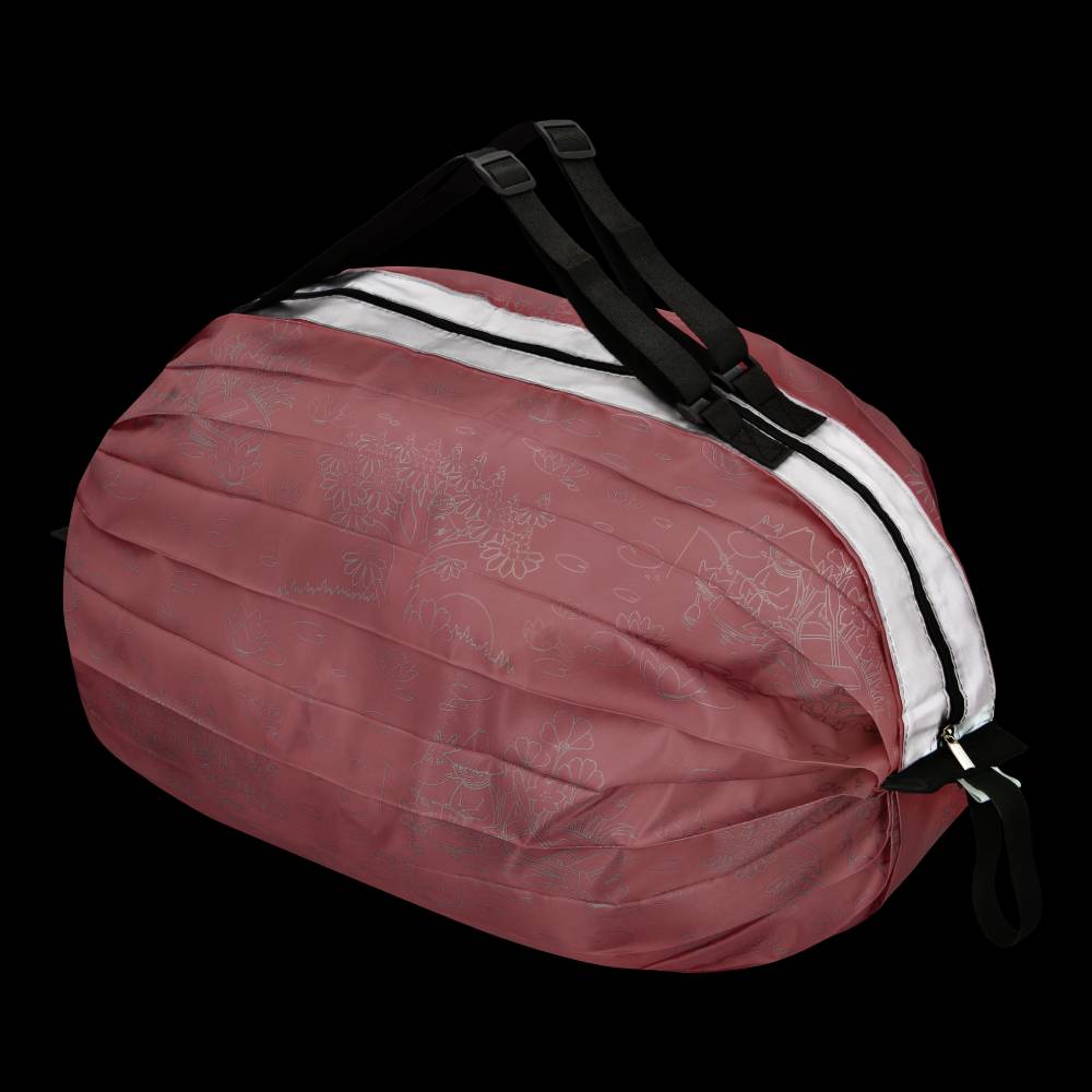 Moomin Fishing Reflecting Folding Bag Red - The Official Moomin Shop