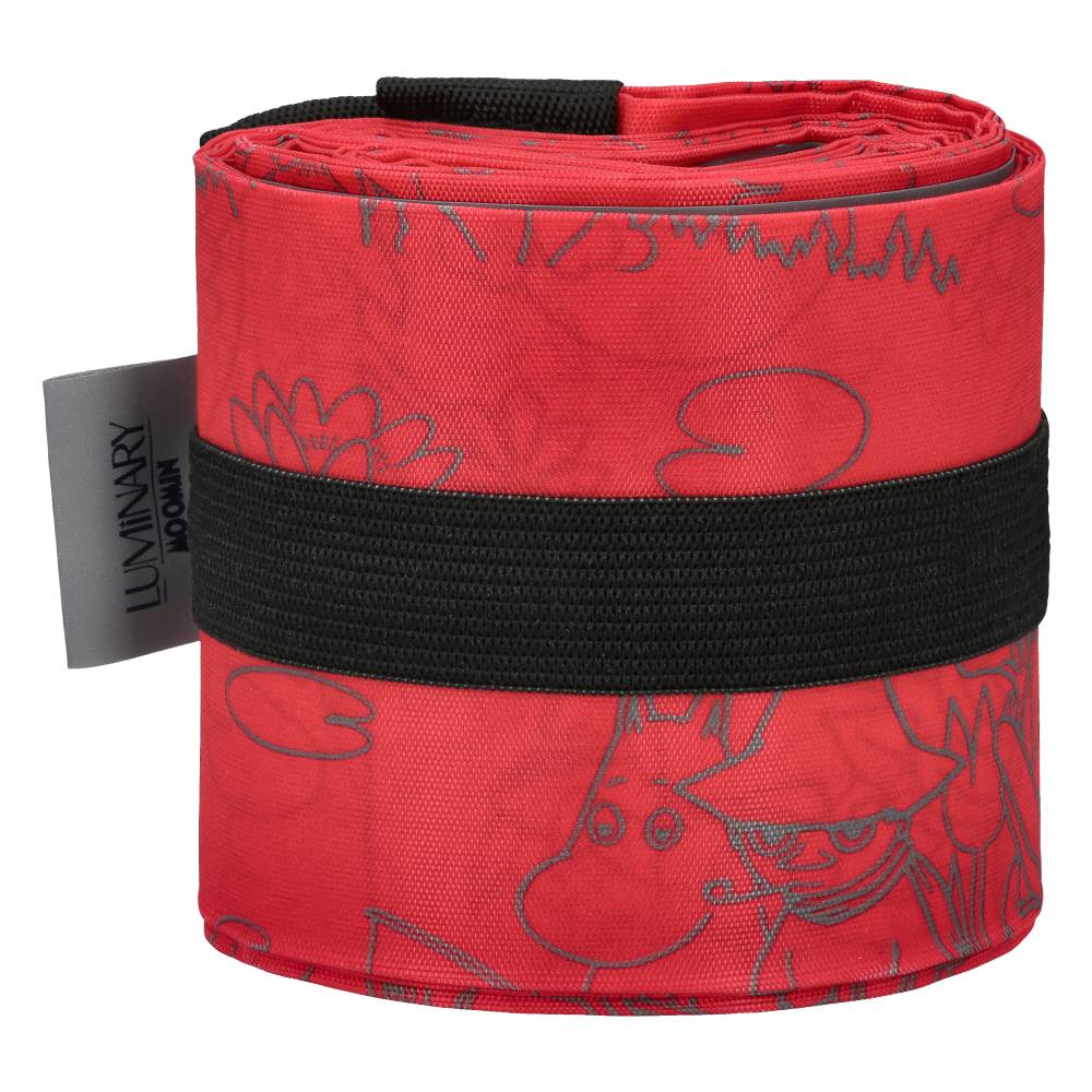 Moomin Fishing Reflecting Folding Bag Red - The Official Moomin Shop