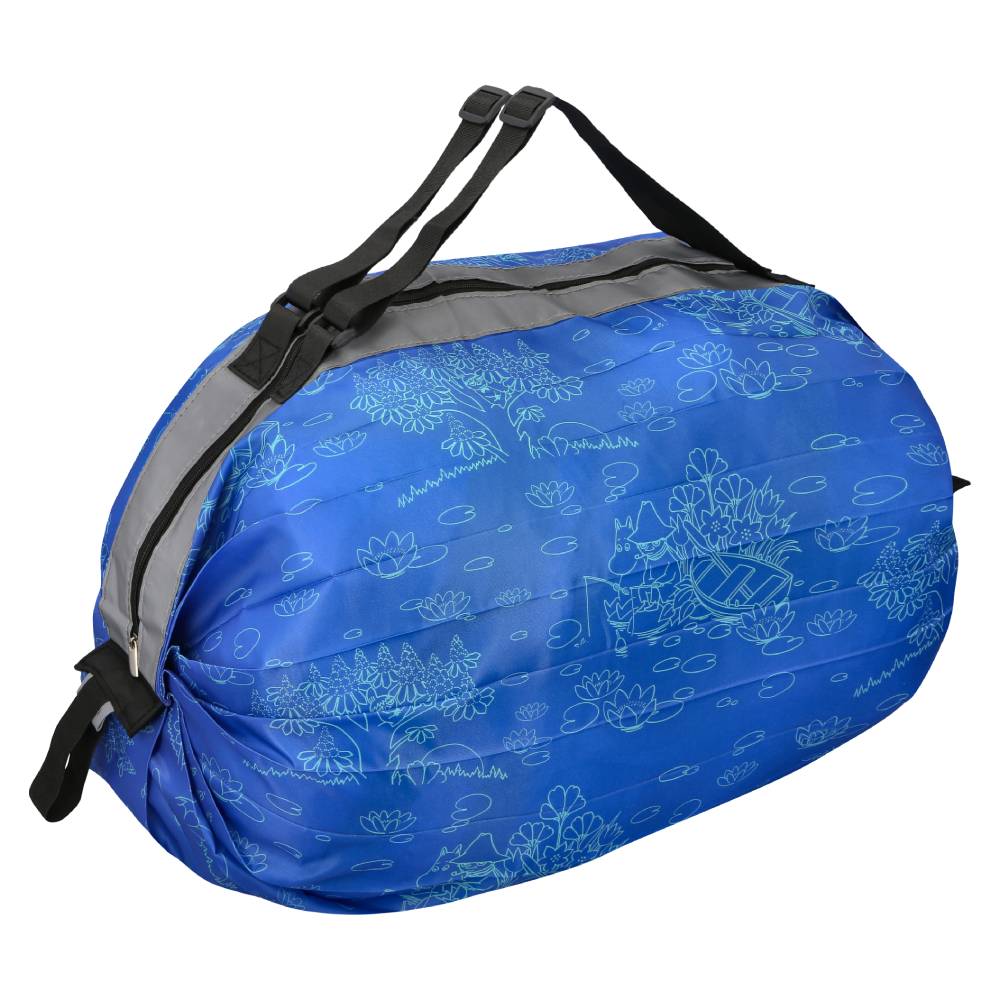 Moomin Fishing Reflecting Folding Bag Blue - The Official Moomin Shop