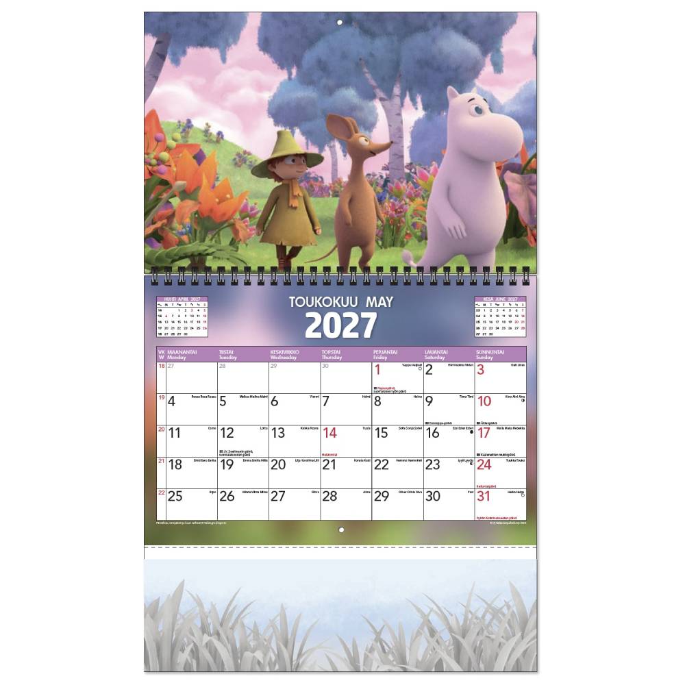 Moominvalley Wall Calendar 2027