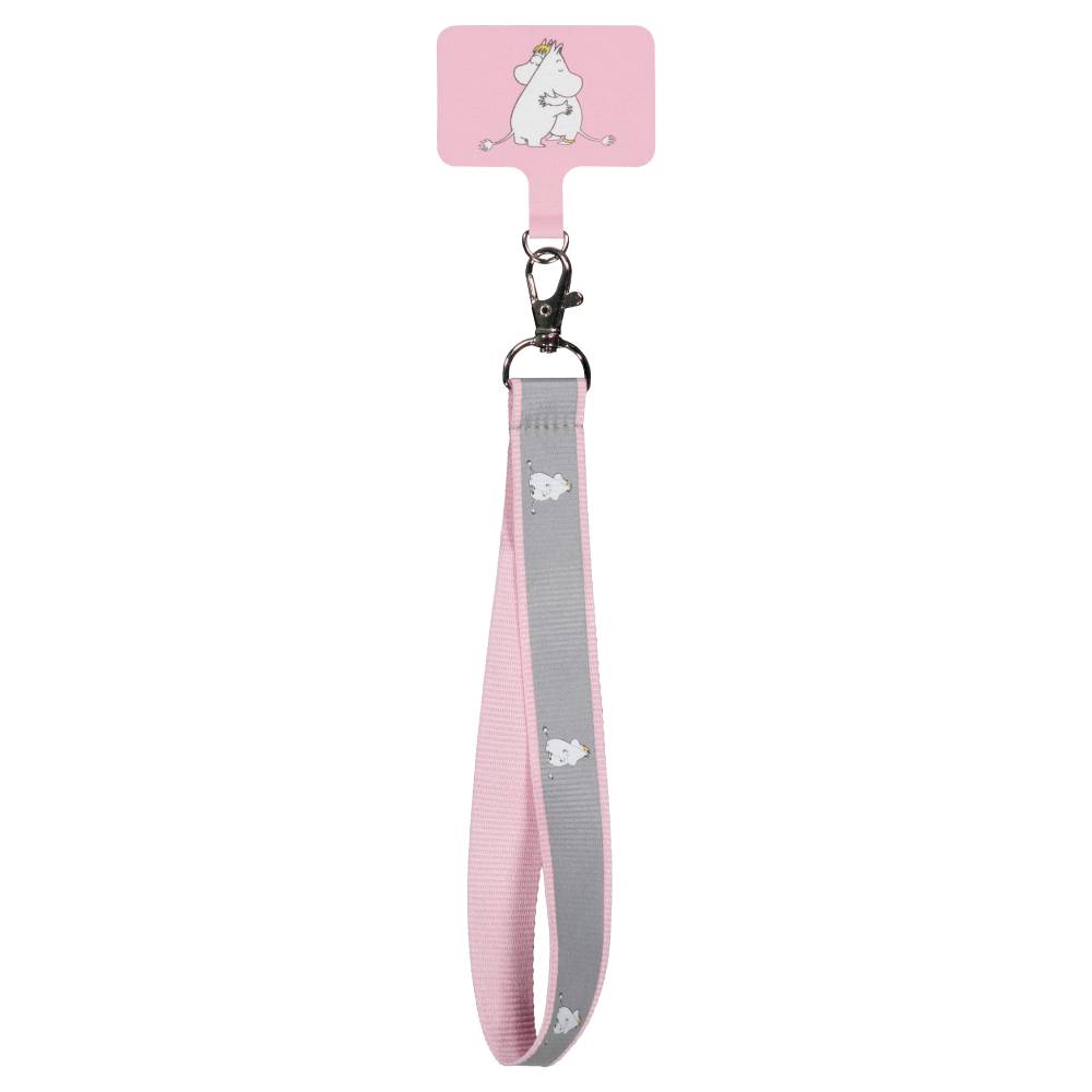 Moomin Hug Reflecting Phone Strap Pink - The Official Moomin Shop