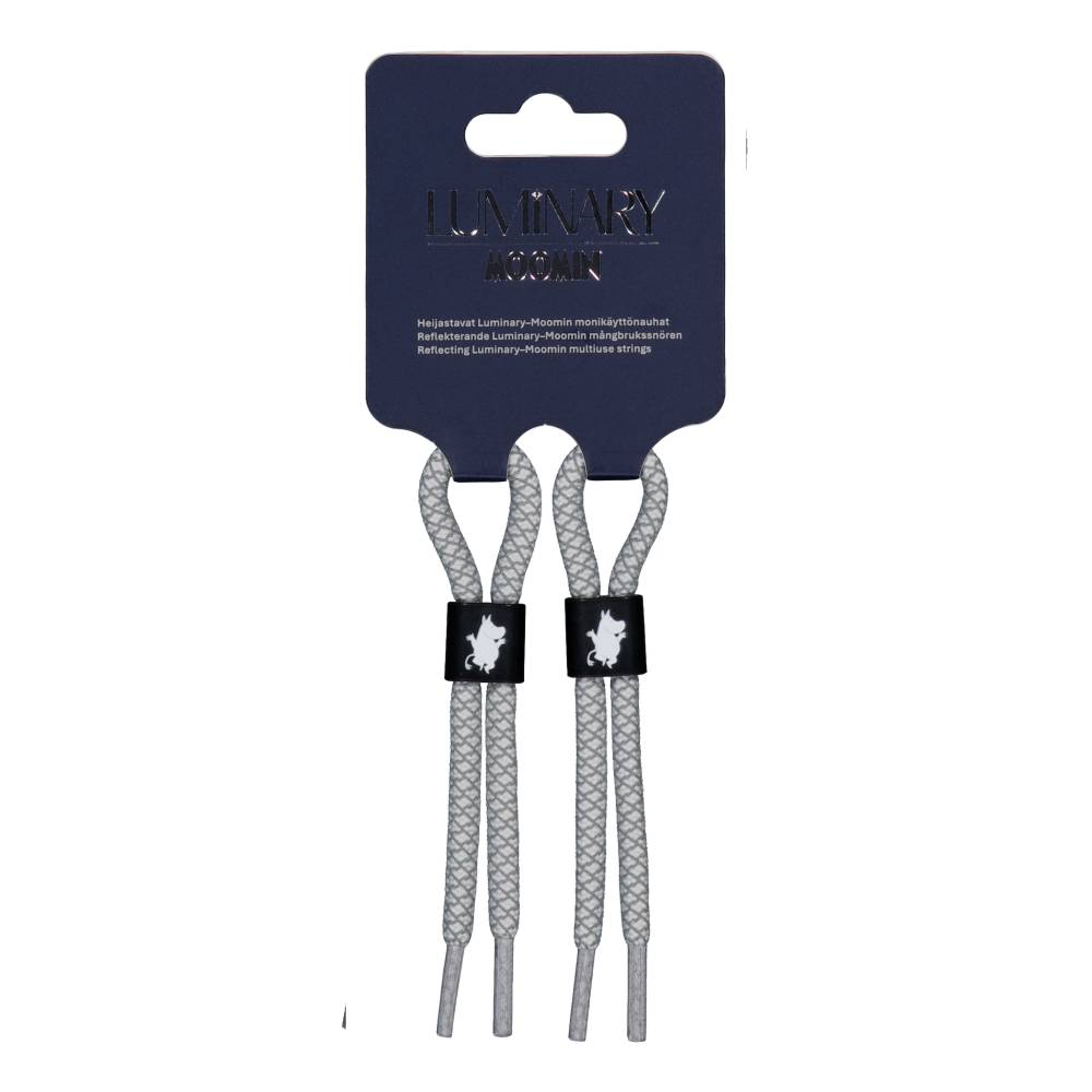 Moomintroll Reflecting Multiuse String 2pcs Gray - The Official Moomin Shop