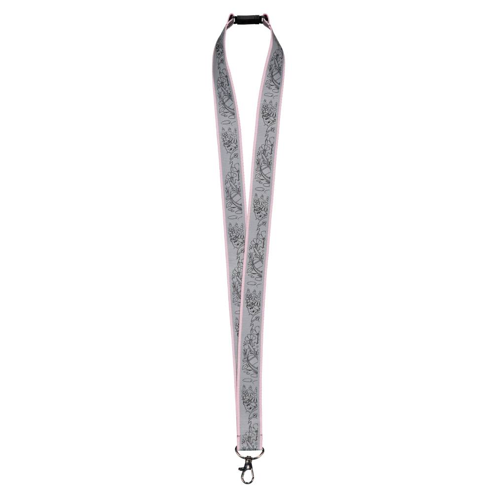 Moomin Fishing Reflecting Neck Strap Pink - The Official Moomin Shop