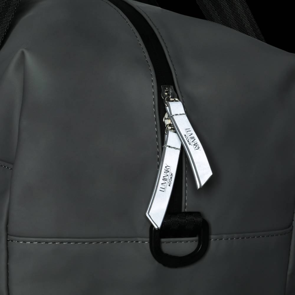Moomin Fishing Reflecting Travel Bag Gray - The Official Moomin Shop
