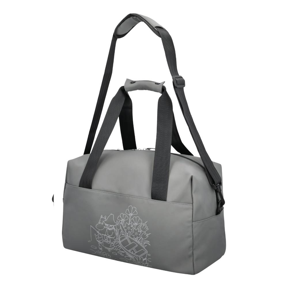 Moomin Fishing Reflecting Travel Bag Gray - The Official Moomin Shop