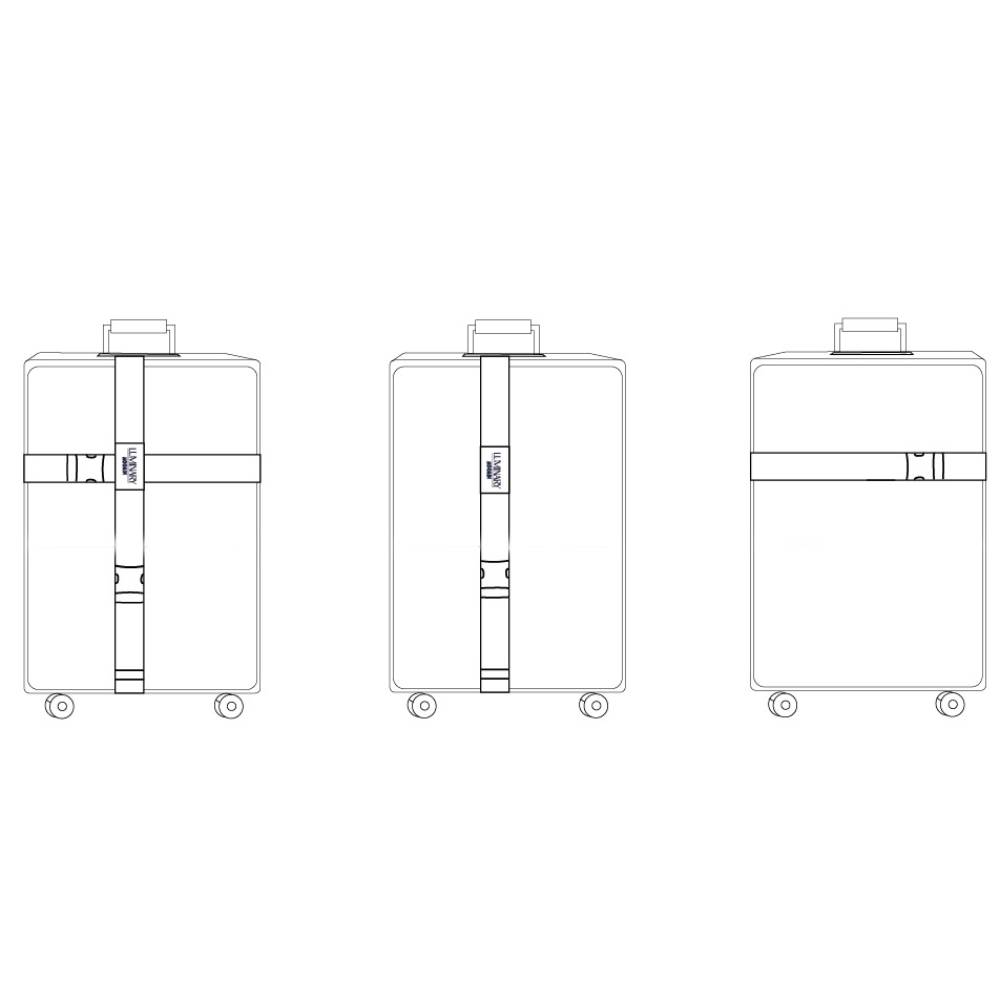 Moomin Fishing Reflecting Luggage Starp Pink - The Official Moomin Shop