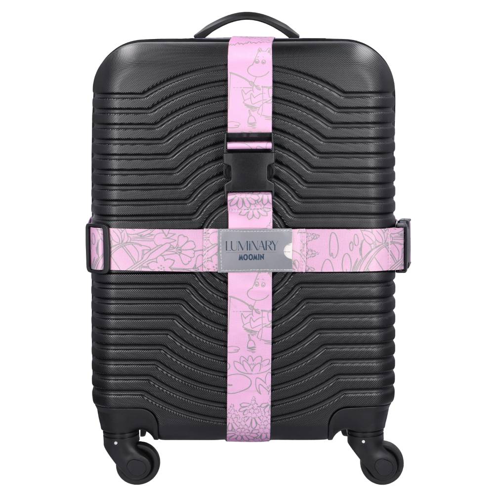 Moomin Fishing Reflecting Luggage Starp Pink - The Official Moomin Shop