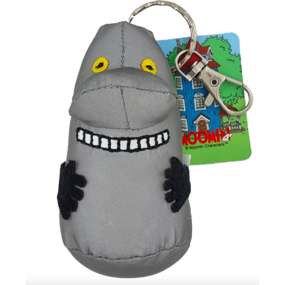 The Groke Plush Reflector Charm Gray - The Official Moomin Shop