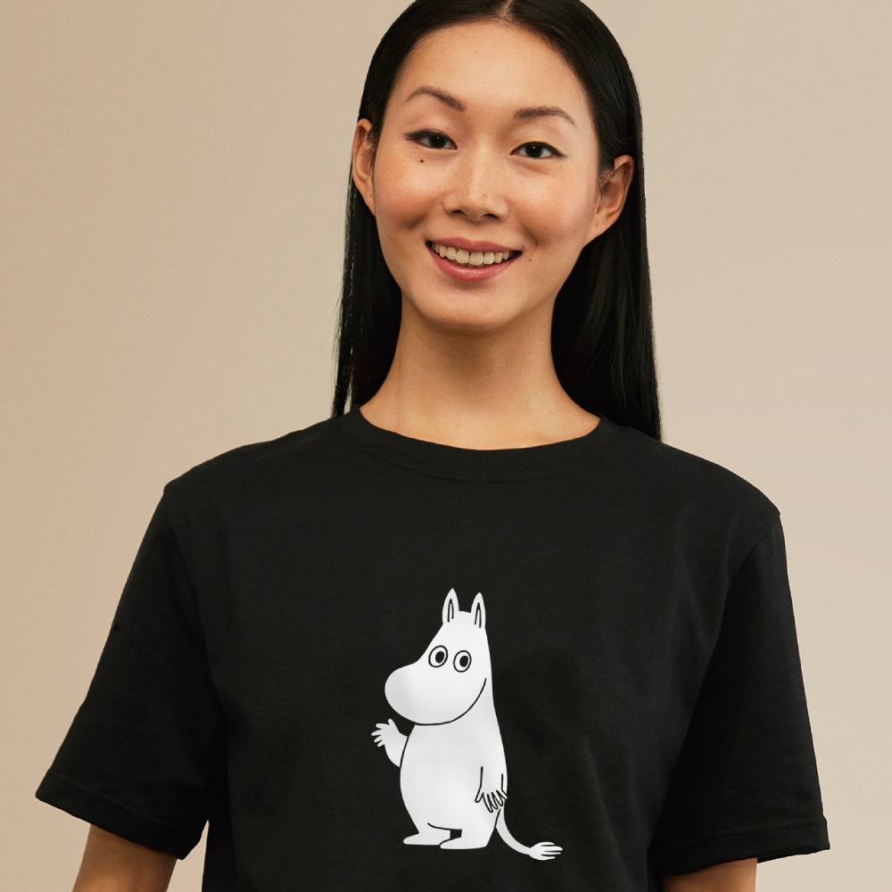 Moomintroll T-shirt Black - Moiko - The Official Moomin Shop