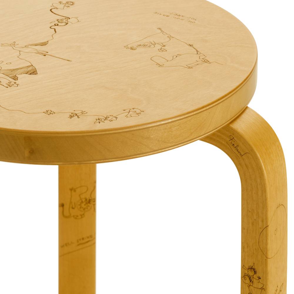 オマケ付 Artek + Moomin Stool 60 Celebration 464978310e7ebcdc3733778857a772