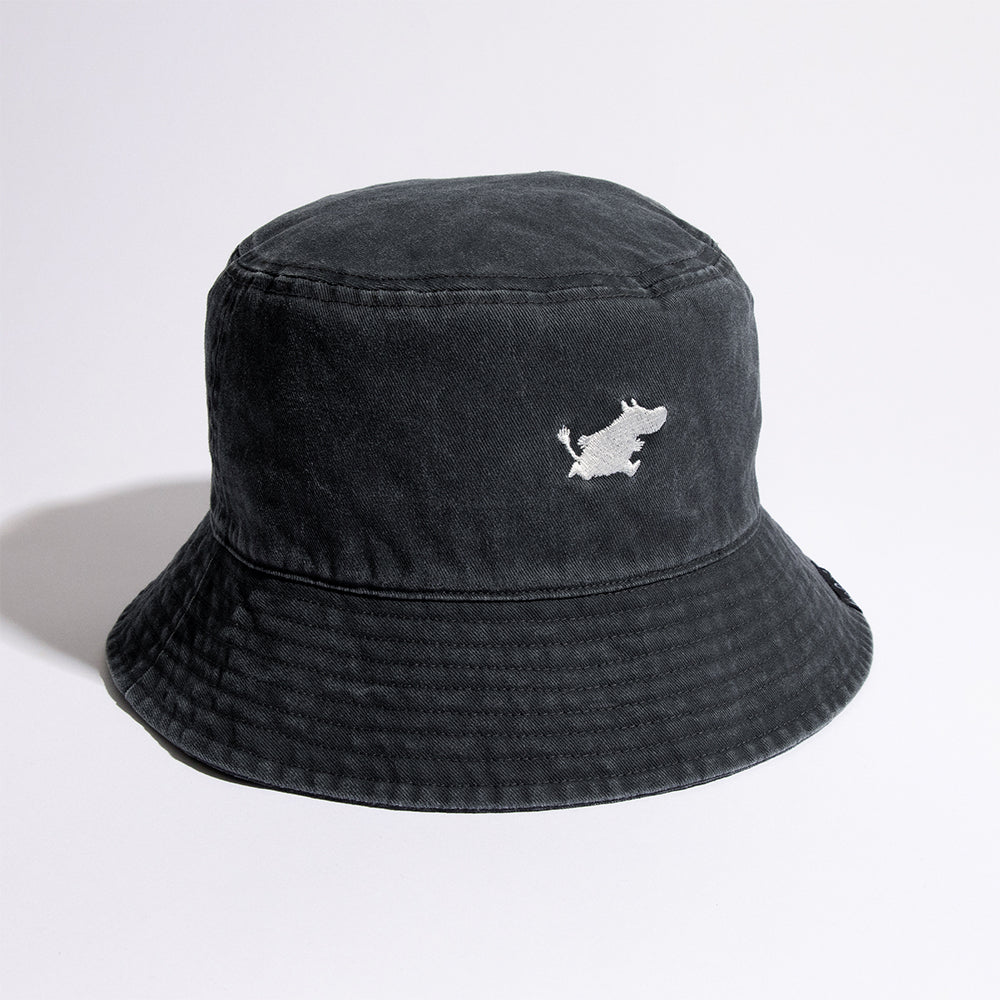 Moomintroll Running Classic Bucket Hat Denim Gray - The Official Moomin Shop