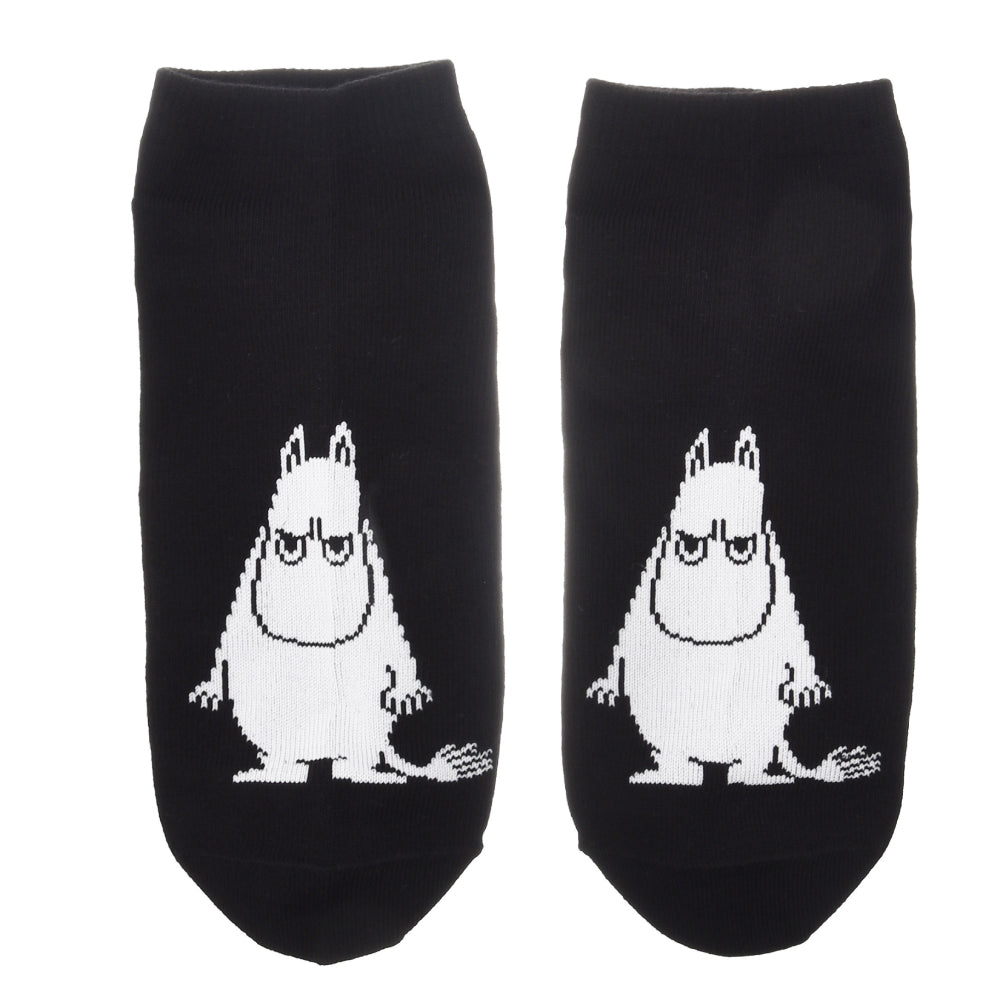 Moomintroll Angry Men Ankle Socks Black - Nordicbuddies - The Official Moomin Shop