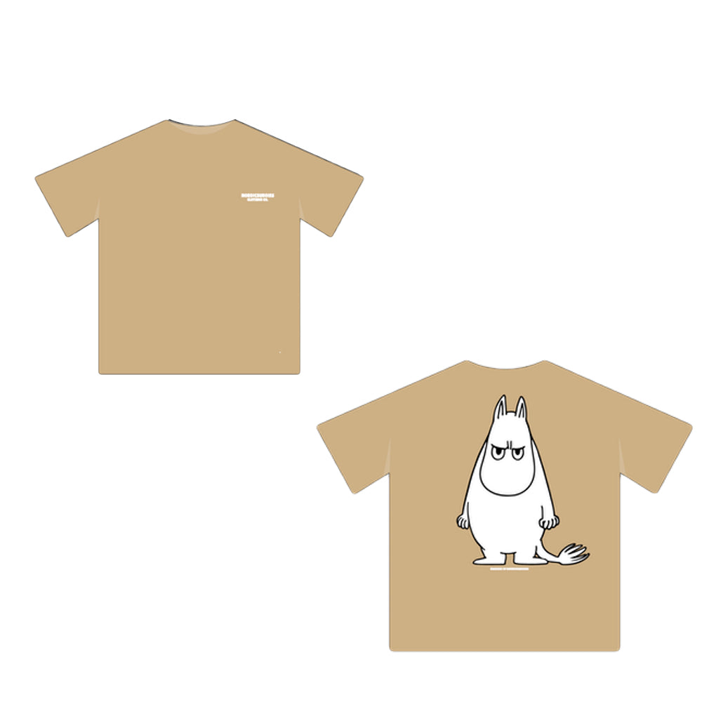 Moomintroll Angry T-shirt Beige - Nordicbuddies - The Official Moomin Shop