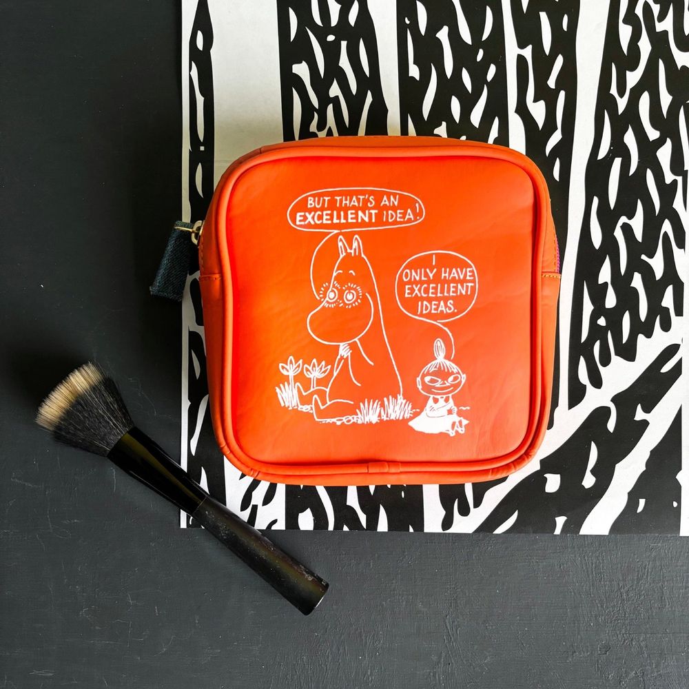 Moomin Makeup Bag Orange - House of Disaster - The Official Moomin Shop