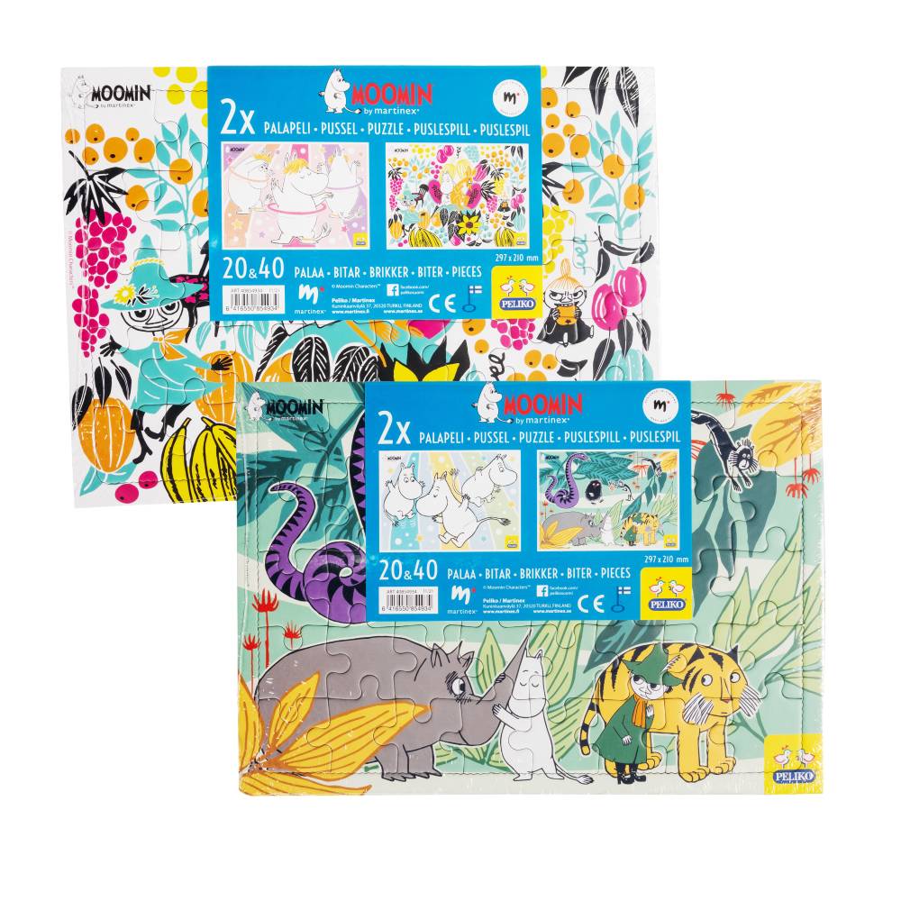 Moomin Jungle Puzzle A4 2set - The Official Moomin Shop