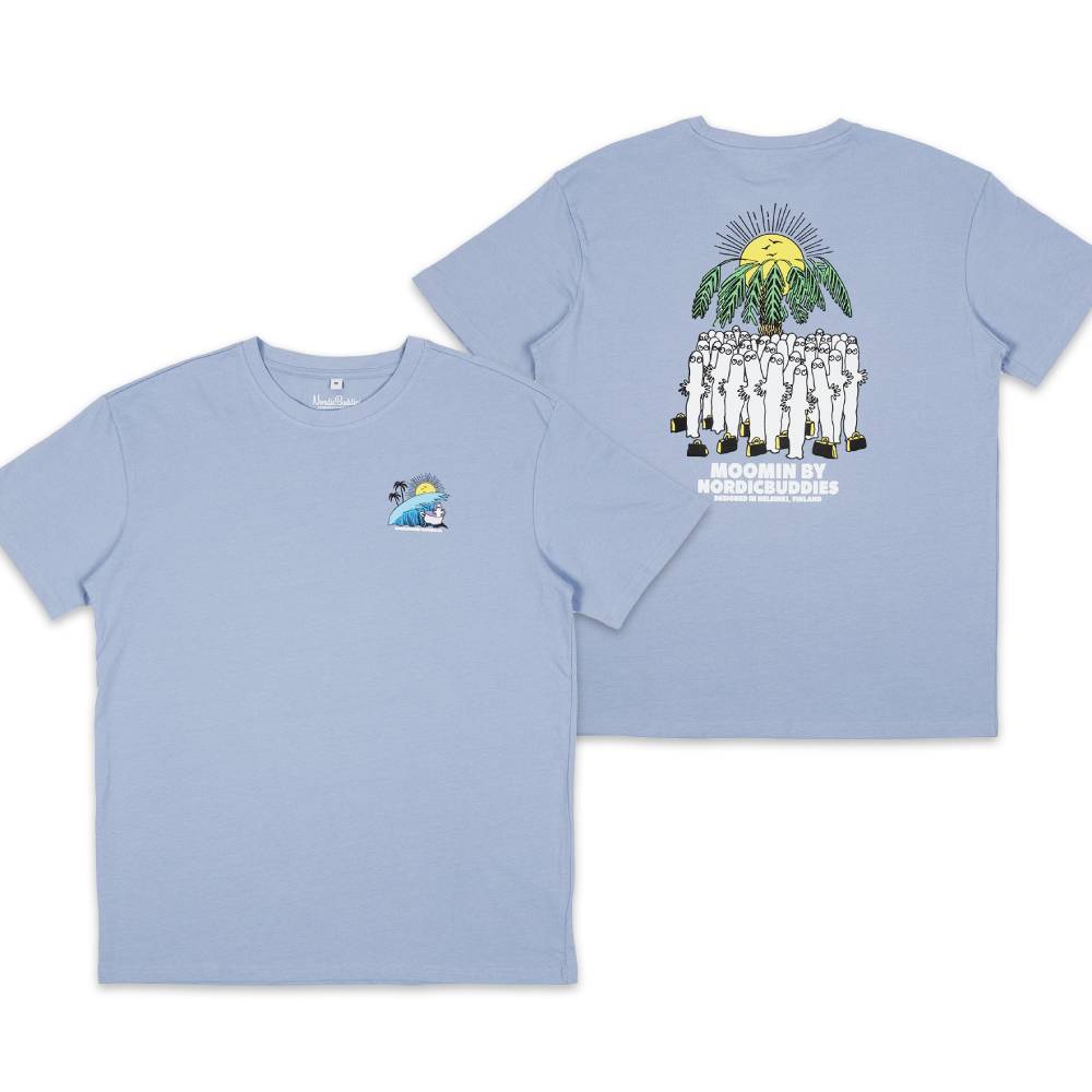 Hattifatteners T-shirt Unisex Light blue - Nordicbuddies - The Official Moomin Shop
