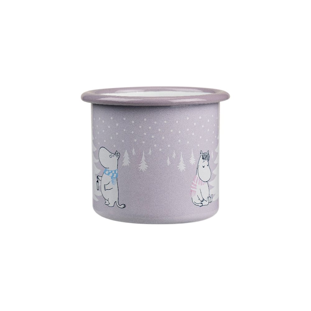 Moomin Snowfall Mug & Led Candle & Tray Lilac Bundle