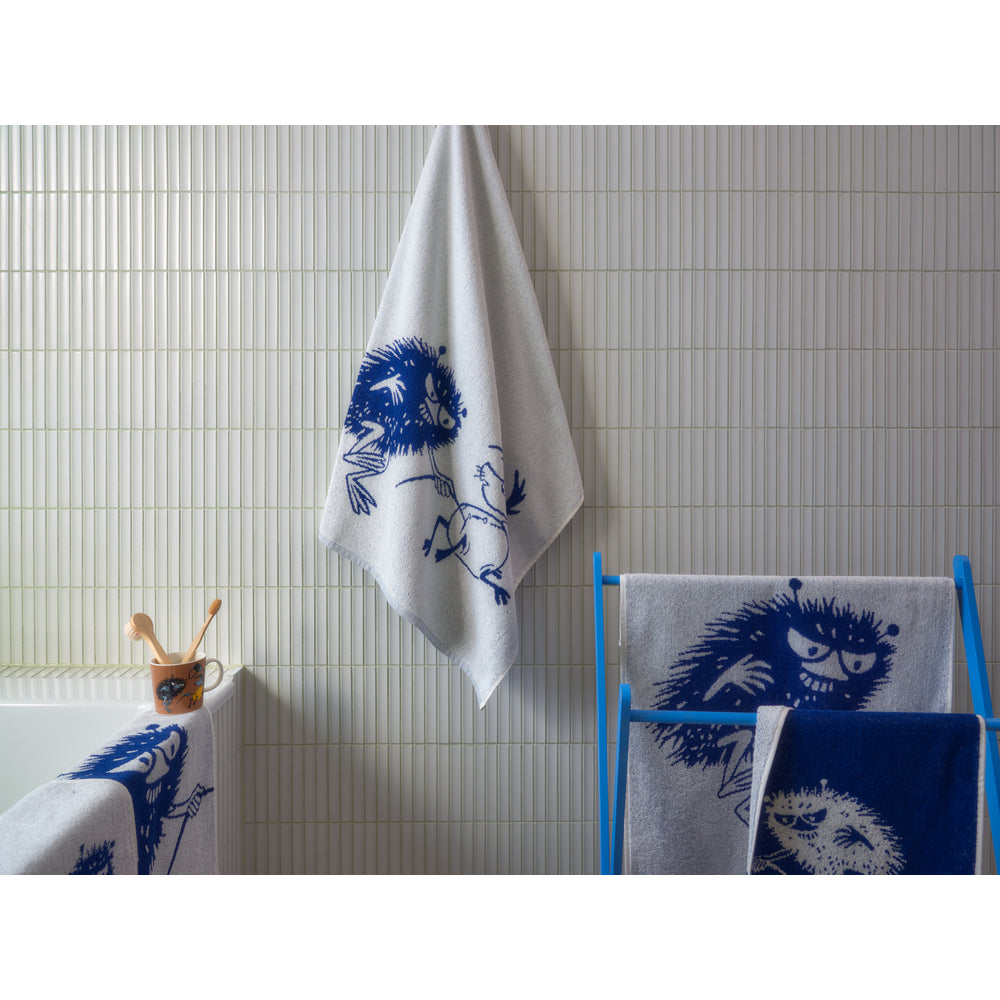 Stinky GOTS Hand Towel 50x70cm White - Moomin Arabia - The Official Moomin Shop