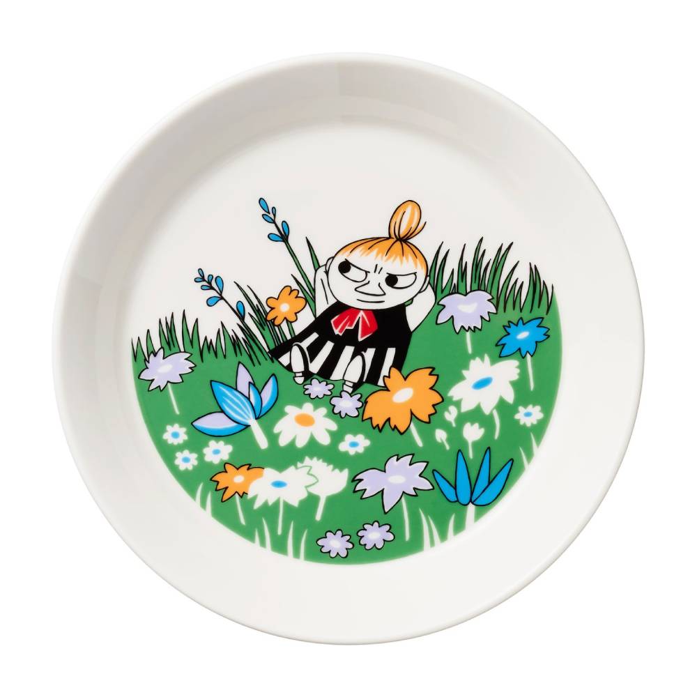 Little My and Meadow Plate 19cm - The Official Moomin Shop