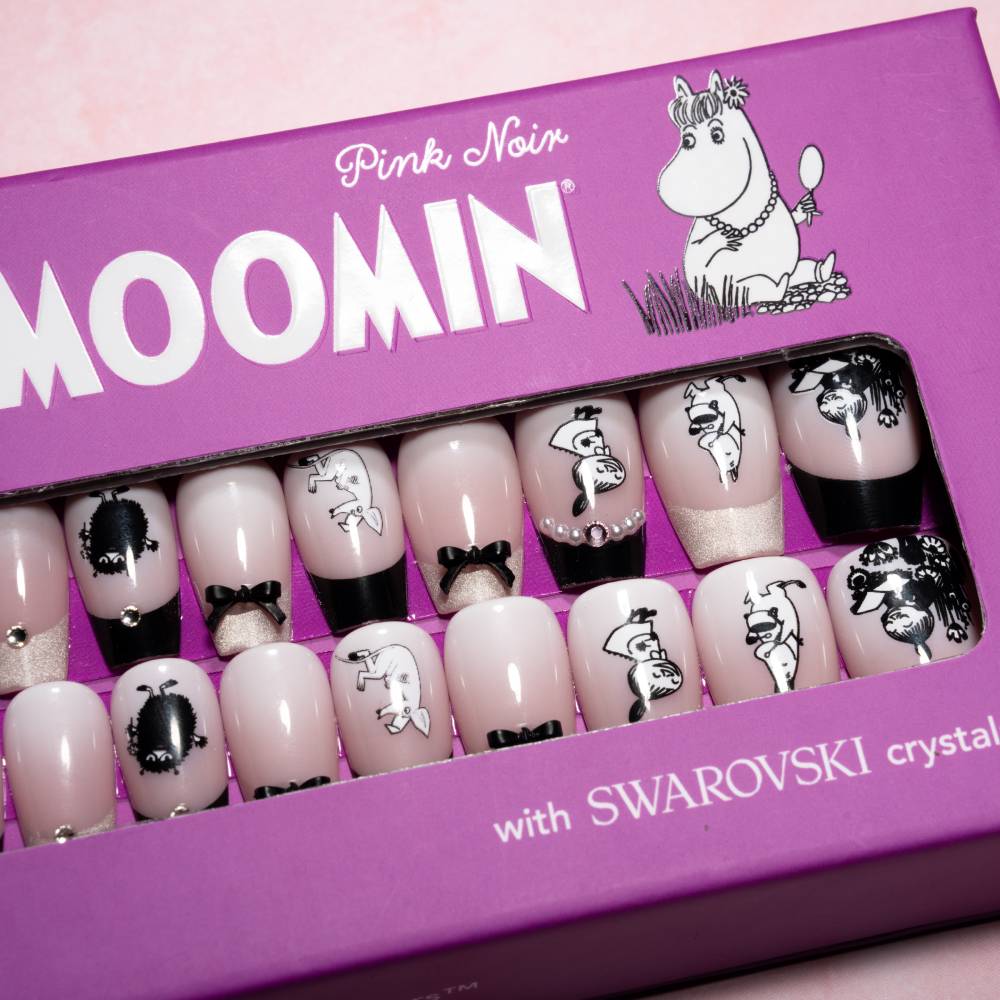 Moomin PinkNoir Press-on Nails Pink - The Official Moomin Shop