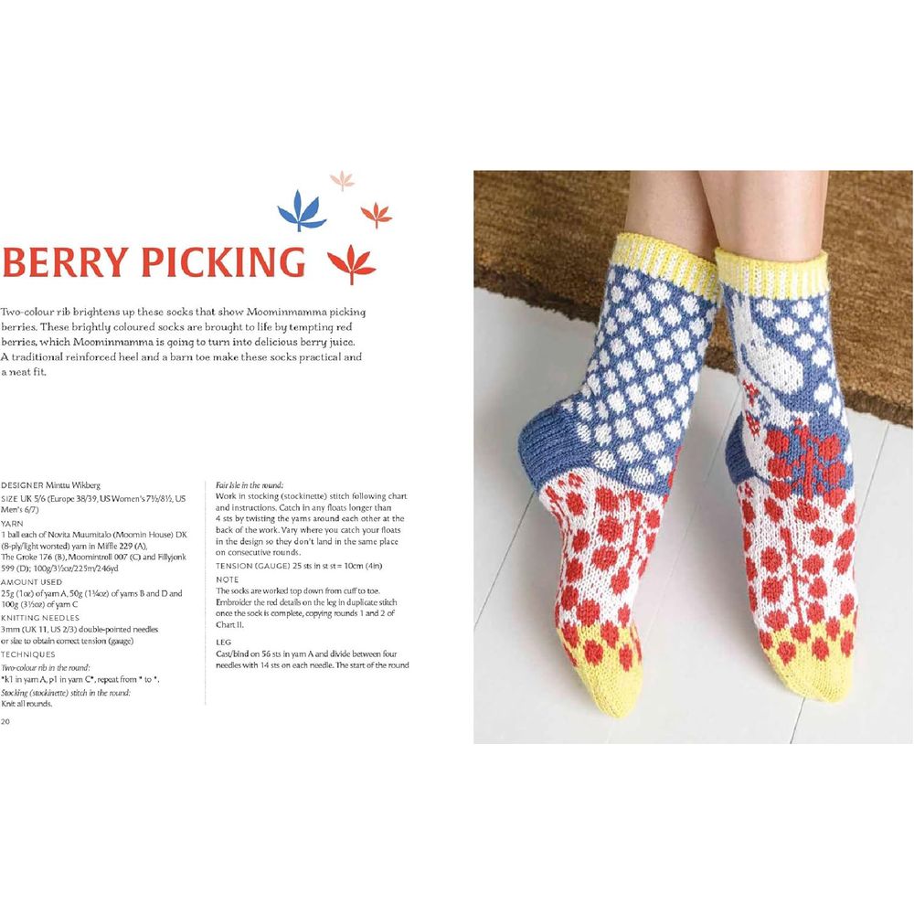 Knitted Moomin Socks By Linda Permanto - The Official Moomin Shop