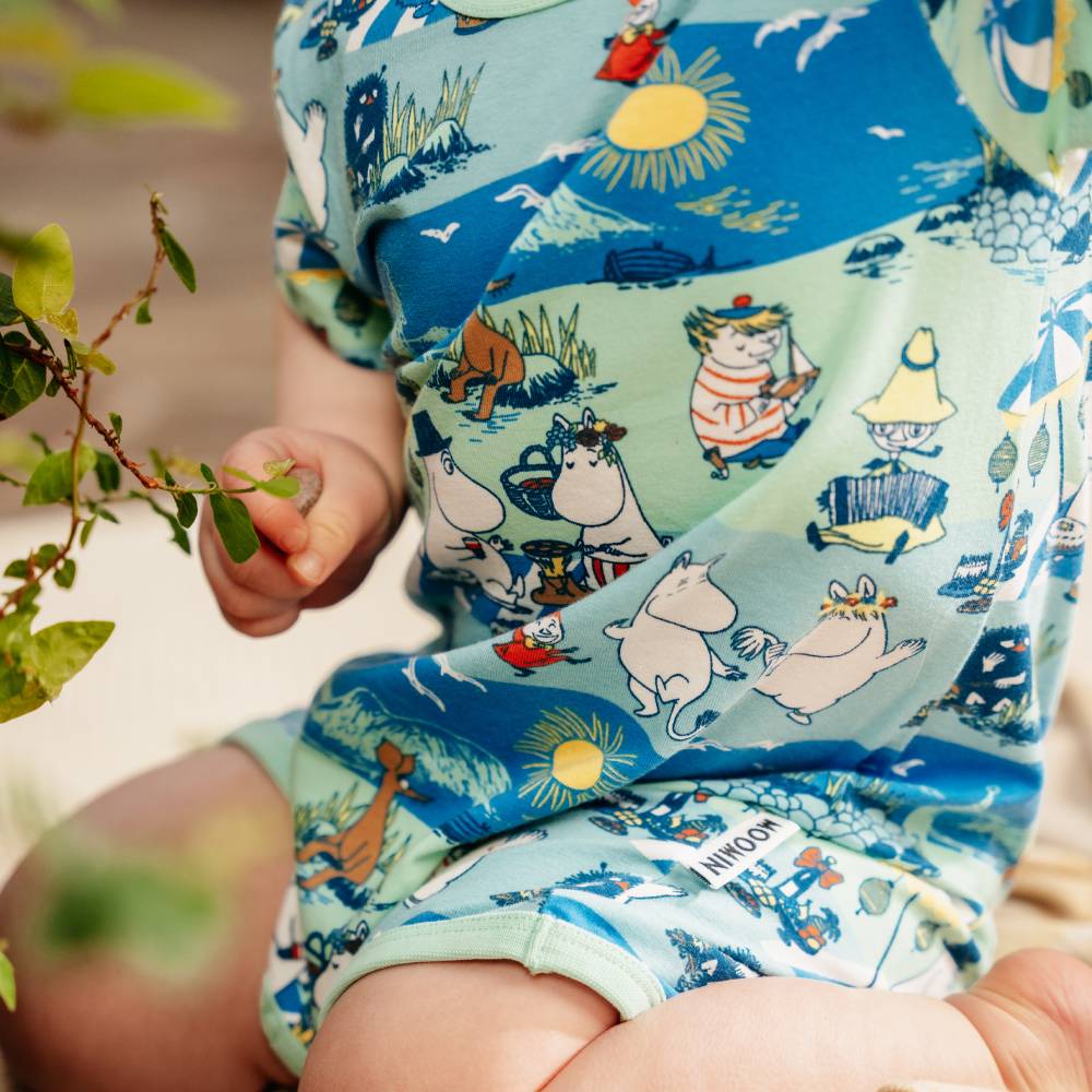 Moomin Beach Day Playsuit Turquoise - Martinex - The Official Moomin Shop