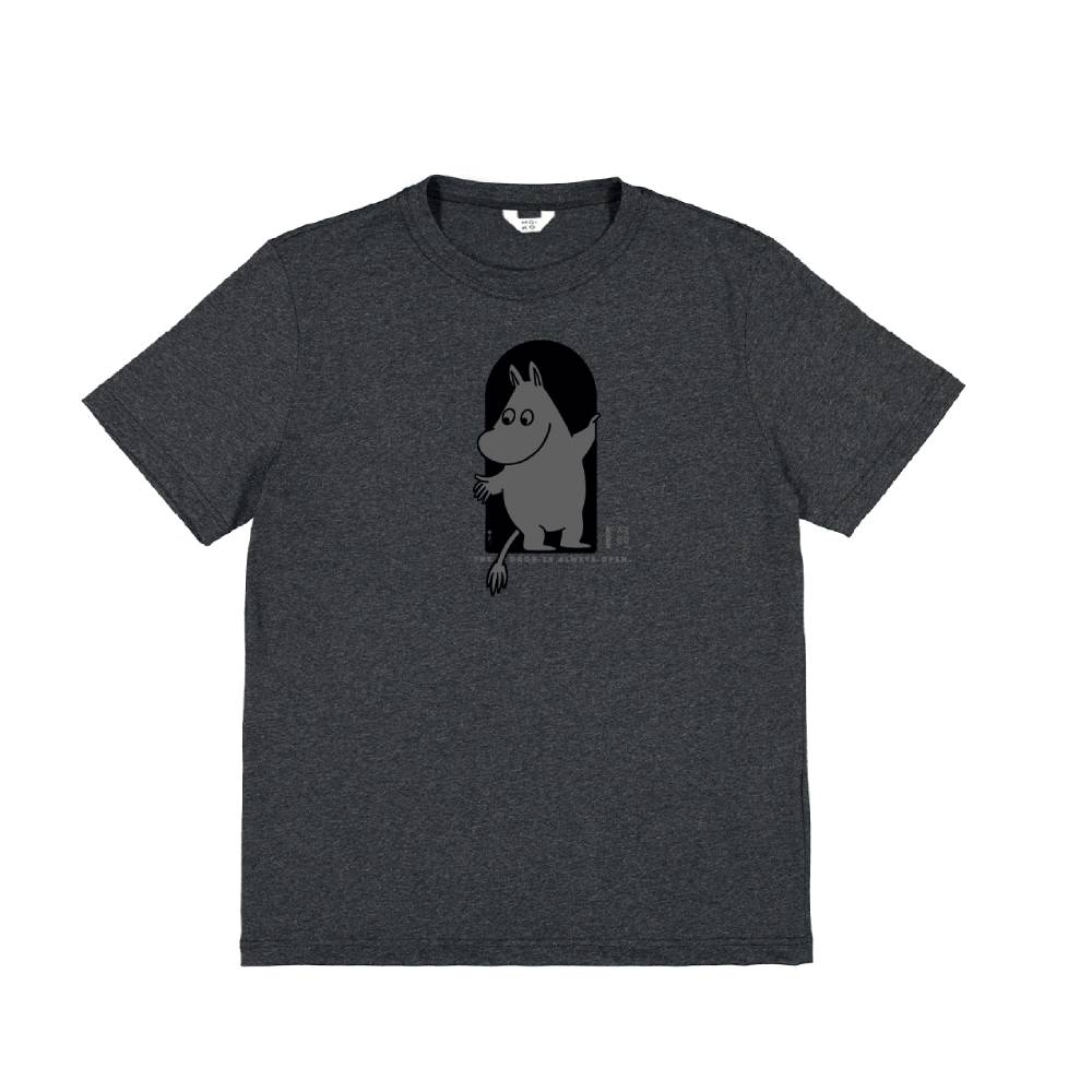 Moomintroll Doorstep T-Shirt Antharacite - Moiko - The Official Moomin Shop