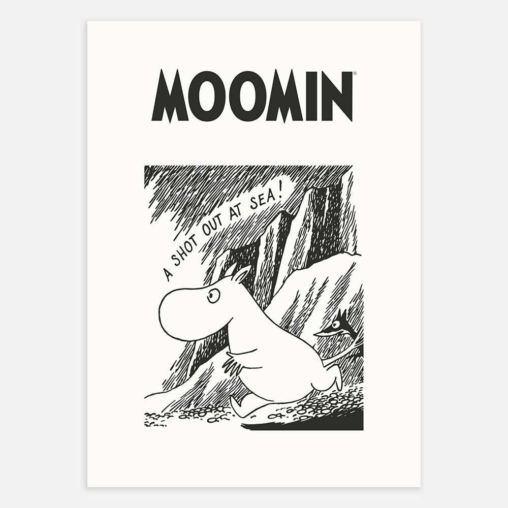 Moomintroll Shot Out Poster - The Official Moomin Shop
