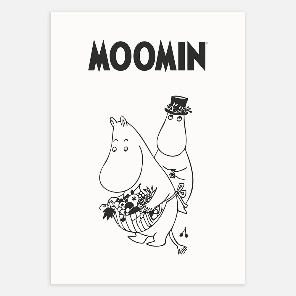 Moominmamma & Moominpappa Fruits Poster - The Official Moomin Shop