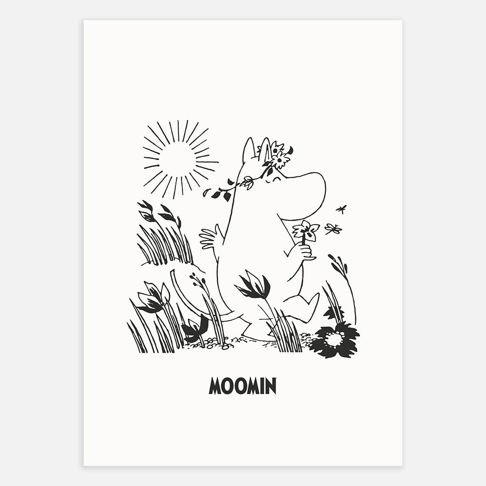 Moomintroll Flowers Poster - The Official Moomin Shop