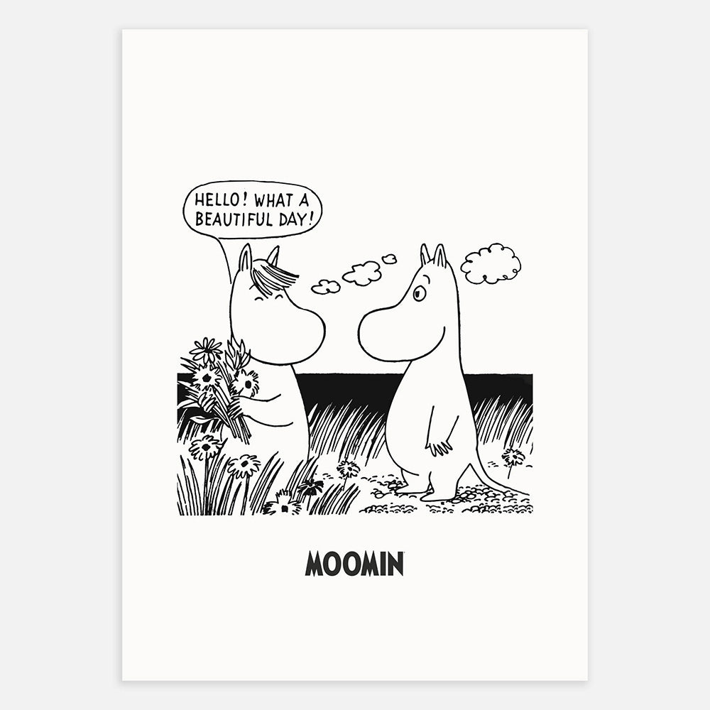 Moomintroll & Snorkmaiden Poster - The Official Moomin Shop