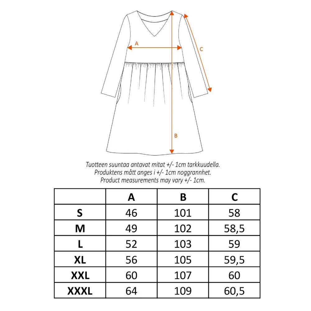 Moomin Primrose Dress Black - The Official Moomin Shop