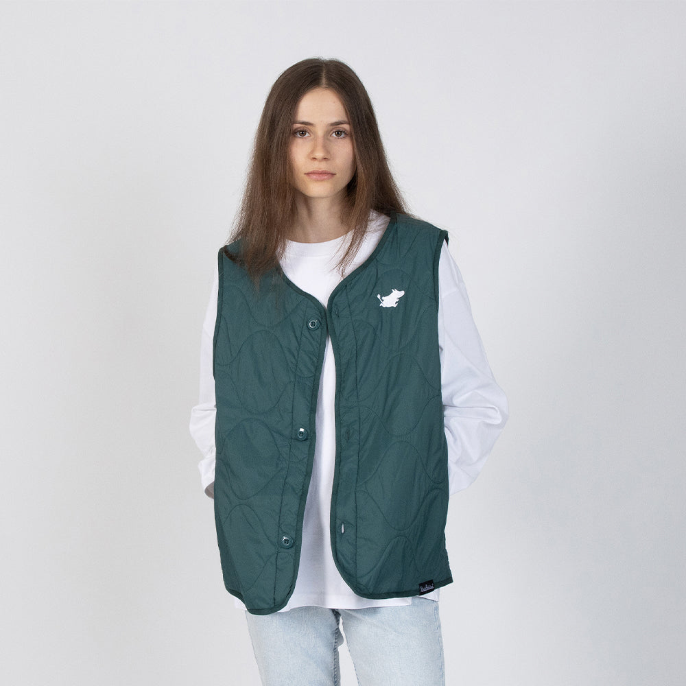 Moomintroll Vest Dark Green - Nordicbuddies