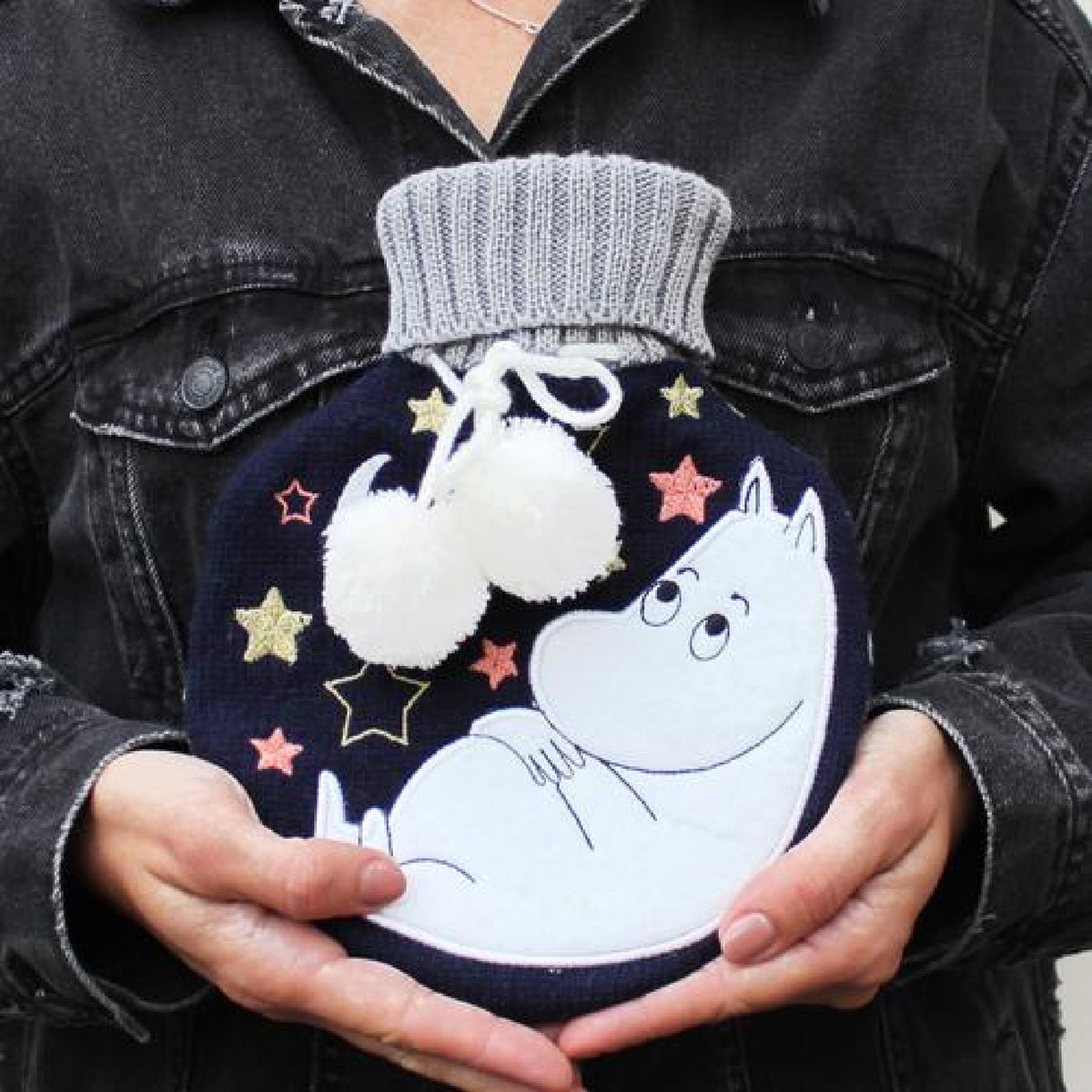 Moomintroll Moon Hot Water Bottle - House of Disaster - The Official Moomin Shop