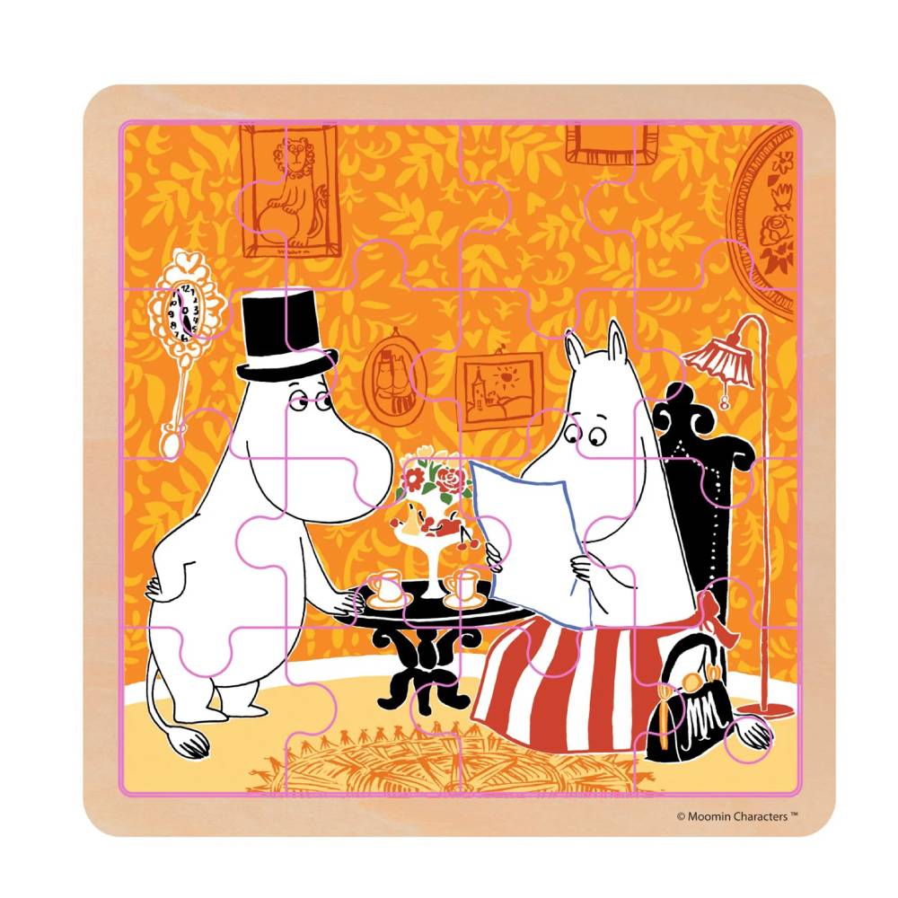 Moomin Teatime Wooden Square Puzzle - Barbo Toys - The Official Moomin Shop