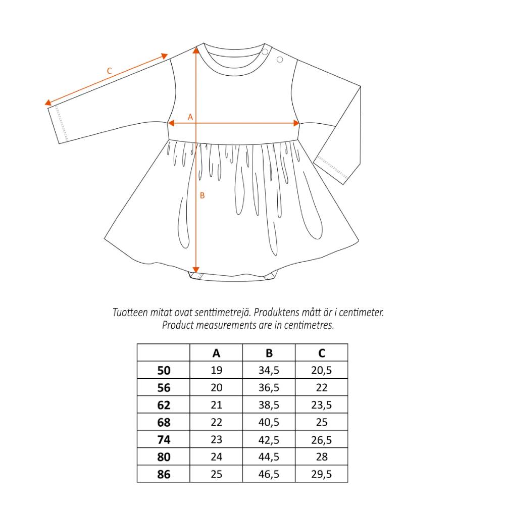 Moomin Deluge Bodysuit Dress Beige - The Official Moomin Shop