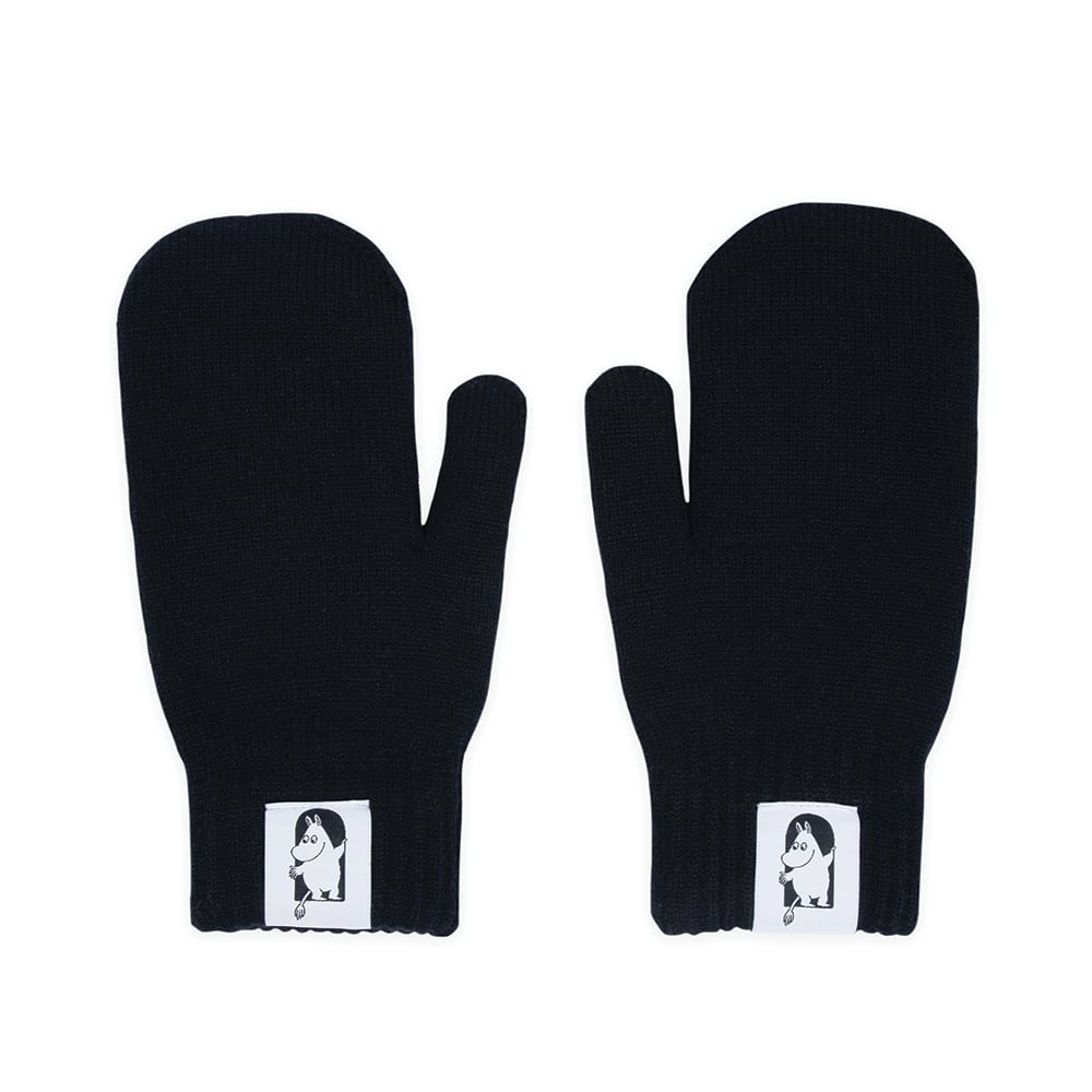 Moomin 80 Adult Mittens Black - Red Cross - The Official Moomin Shop