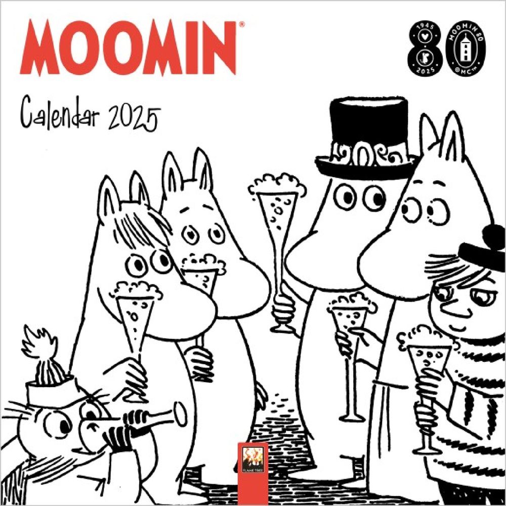 Moomin Comic Strip Mini Wall Calendar 2025 - Flame Tree Publishing - The Official Moomin Shop